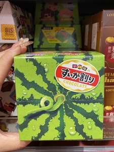 香港代购 进口 日本松尾巧克力西瓜味休闲零食夹心巧克力盒装12枚