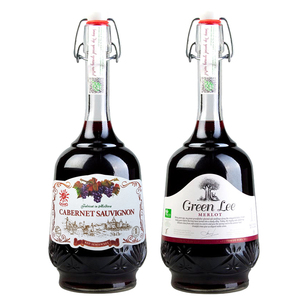 进口俄罗斯红酒 单瓶 摩尔多瓦半甜葡萄酒 赤霞珠梅洛1升1000ml