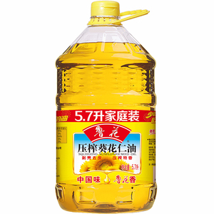 【618预售】鲁花压榨葵花仁油5.7L 葵花籽油 食品 压榨食用油