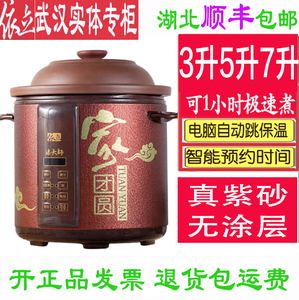 依立TBJ7-1紫砂锅电炖锅煮粥煲汤锅电砂锅快炖自动预约4升5升7升