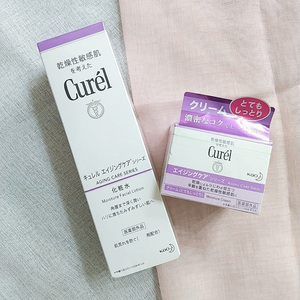 日本 curel 珂润 紫色紧致抗老高保湿系列 化妆水 面霜 温和防敏