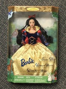 代购 Barbie Snow White 1998 白雪公主 甜美黑发珍藏版芭比娃娃