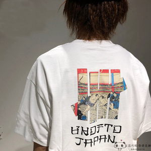 日本限定 正品 UNDEFEATED TEE 五道杠不败浮世绘相扑男女短袖T恤