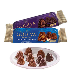 GODIVA/歌帝梵臻粹系列榛子巧克力制品三颗装30g临期特价休闲零食