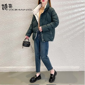 羽绒服女短款加厚面包服2022新款时尚设计感百搭气质立领C2502