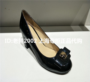 断码清仓处理诺贝达女鞋RS38106 粗跟高跟女单鞋国内上海专柜代购