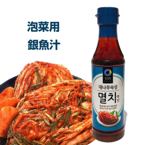 包邮清净园泡菜用银鱼汁500g韩国进口韩式海鲜汁调味料