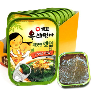 包邮70g*5膳府原味苏子叶罐头韩国进口韩式泡菜传统小菜石锅拌饭