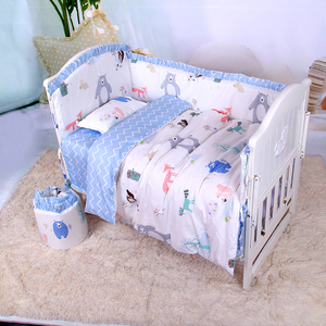 婴儿床纯棉防撞床围新生儿宝宝床上用品幼儿园宝贝床纯棉加厚床品