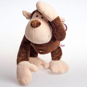 nici可爱猴子毛绒玩具公仔大猩猩长臂猴儿童生日礼物布娃娃玩偶
