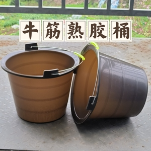 泥工灰桶塑料桶建筑工地用泥桶水泥砂浆桶加厚牛筋桶耐摔耐用水桶