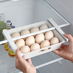 愚生冰箱保鲜收纳盒速冻饺子混沌鸡蛋盒冷藏水果蔬菜抽拉整理架