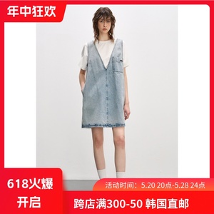 韩国代购女装2024新款夏款 SYSTEM 两件套连衣裙 SY2E3-NOP721W