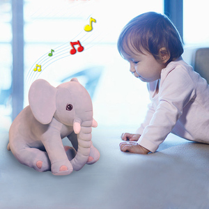 波波娃 大象毛绒玩具公仔小象婴儿安抚睡觉抱枕宝宝玩偶娃娃礼物