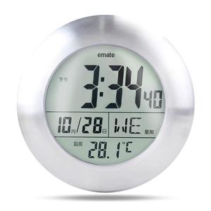 易美特M0004ST防水防雾浴室电子钟温湿度计吸盘液晶钟数字计时钟