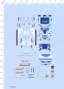 汽车模型 1:64 RAYBRIG NSX 新东京/国光/本田.专用水贴【75378】