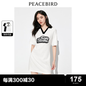 【商场同款】太平鸟女装2023夏季新款美式POLO领连衣裙A3FAD2421