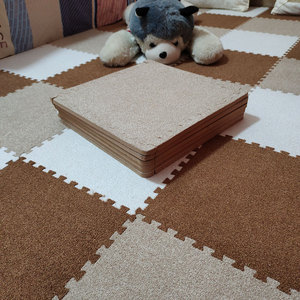 ins地毯卧室满铺可爱网红地垫拼图绒面拼接方块泡沫地板垫可栽剪