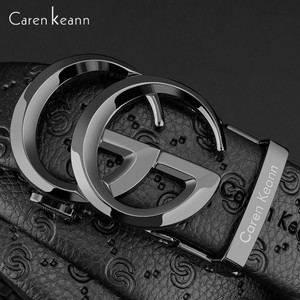 官方正品CarenKeann男士真皮皮带礼盒装高档双G扣奢侈品潮流腰带