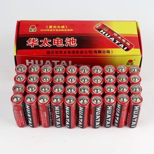 正品华太5号40节AA碳性干电池R6S1.5V儿童玩具闹钟孔明灯锌锰电池