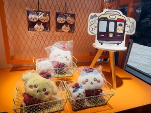 现货日本chiikawa吉伊卡哇阪急電車列车长毛绒公仔玩偶娃娃