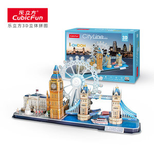 乐立方热销爆款伦敦城市主题3d立体拼图儿童纸质拼装拼插建筑模型