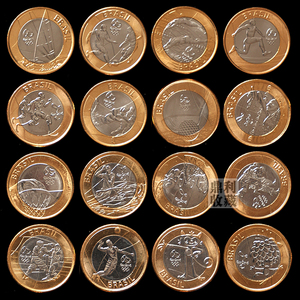 包邮2016年巴西里约奥运会纪念币16枚大全套美洲外国硬币外币真币