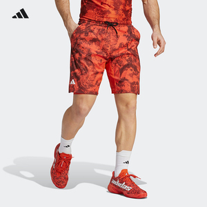 阿迪达斯adidas网球服男子法网款网球短裤球星同款 HT7224