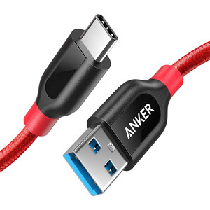 日本版本进口ANKER安克USB-C/Type-C转USB3.0充电数据线支持苹果15华为三星手机IPAD快充尼龙编织超强耐用