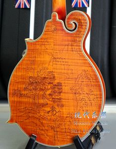 现代乐器实木F全单板mandolin曼陀铃曼德林实体现货珍藏版