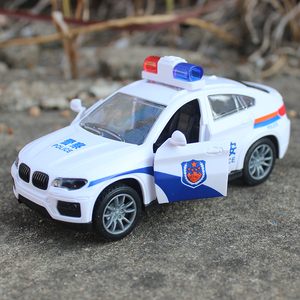 儿童警车玩具模型仿真小汽车车模男孩摩托救护车警察车110玩具车