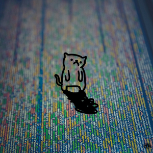 TLP镂空车贴 悲伤的猫猫涂鸦影子线条 可爱宠物漆面玻璃防水贴纸