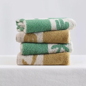 仙人掌和椰树 洗脸毛巾家用吸水不掉毛成人面巾儿童洗澡浴巾全棉