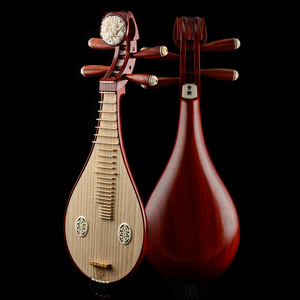 定制民族乐器84122专业花梨红木清水柳琴乐器初学练习送配件