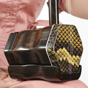新品汉乐坊 黑檀二胡乐器 正品成人演奏专业收藏级传统二胡 HC6品