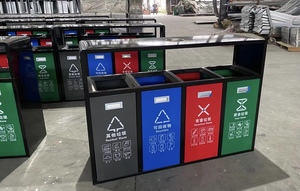四川成都分类垃圾桶不锈钢垃圾桶垃圾回收站塑料垃圾桶分类果皮箱