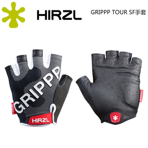 HIRZL GRIPPP TOUR 夏季男女袋鼠皮山地公路自行车半指手套 吸汗