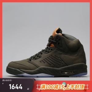 牛哄哄 Air Jordan 5 Premium Tongue AJ5 军绿篮球鞋 881432-305