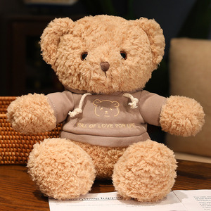 可爱卫衣小熊公仔泰迪熊玩偶毛绒玩具抱抱熊抱枕送女生抓机娃娃