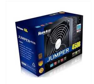 航嘉Jumper450B电源450W铜牌jumper500B电源节能静音电脑主机电源