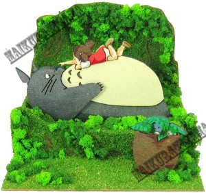 日本Sankei迷你纸模型小屋立体宫崎骏吉卜力小梅和龙猫MP07-48