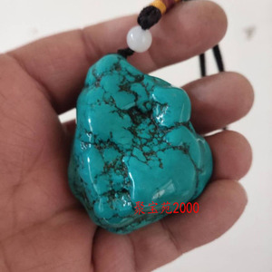 绿松石原石手把件优化高瓷高蓝矿石原石蓝松石手玩件随形毛料奇石
