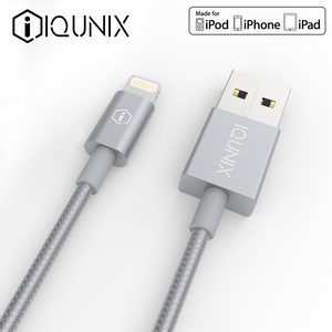 IQUNIX 苹果MFI认证数据线iPhone全金属包裹头充电线 富士康生产