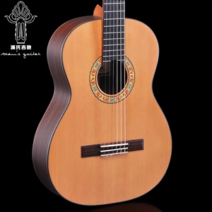 广州满氏手工古典吉他标准39寸　MC180云杉／红松玫瑰木全单板琴