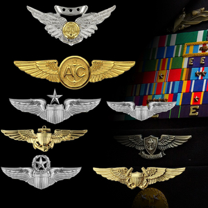 航空兵飞行员徽章军迷伞降章技能章奖章勋章胸章胸针纪念章帽徽