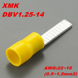 XMK/西门康DBV1.25-14 PVC绝缘套片形端头绝缘板型接线端子1000只