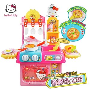 KT50115煮厨乐工坊 凯蒂猫厨房礼品装 HELLO KITTY女孩过家家玩具