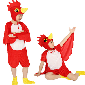 六一大公鸡演出服儿童小鸡表演服装舞蹈服幼儿园动物话剧衣服夏天