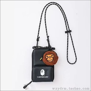 日本附录 A BATHING APE 单肩斜挎手机包卡包零钱包 bape kids