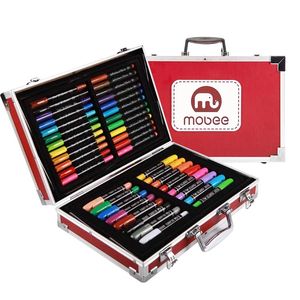 英国Mobee新年礼物儿童画画笔绘画套装学生美术彩笔工具礼盒套装
